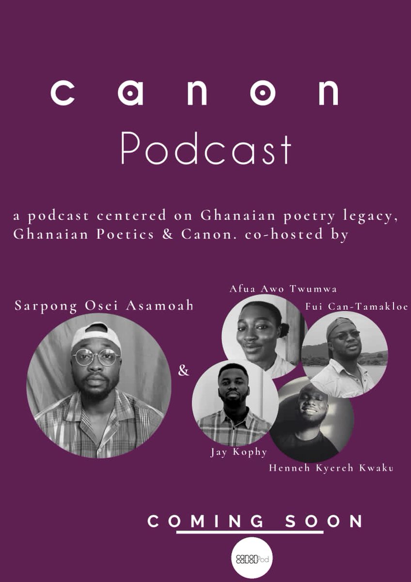 I don't think I know all that much about and of poetry but I do love to talk about what I know now. The place is here on twitter spaces with @TheCanonpod.