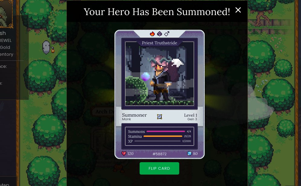 Mr_Boba_'s tweet photo. My very first summon! #DeFiKingdoms https://t.co/e6UNLpkLLF