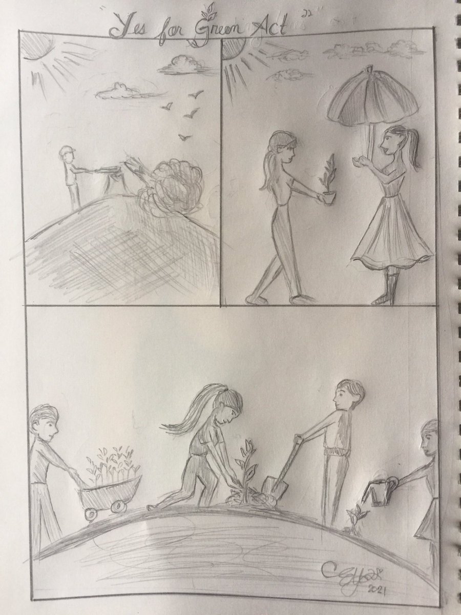 ellamaequiaroro's tweet photo. Yes for green act. ☘️🌱🌱🌱🌳🌳🌳🌳
Small act matter most.
Let be united to do green act.
Let save our home together..
One tree, one life.
A sketch for today.
#yes for #greenact #plant #trees #drawing #sketching #artoftheday #savetheplanet https://t.co/lpA6ec7Y9Z