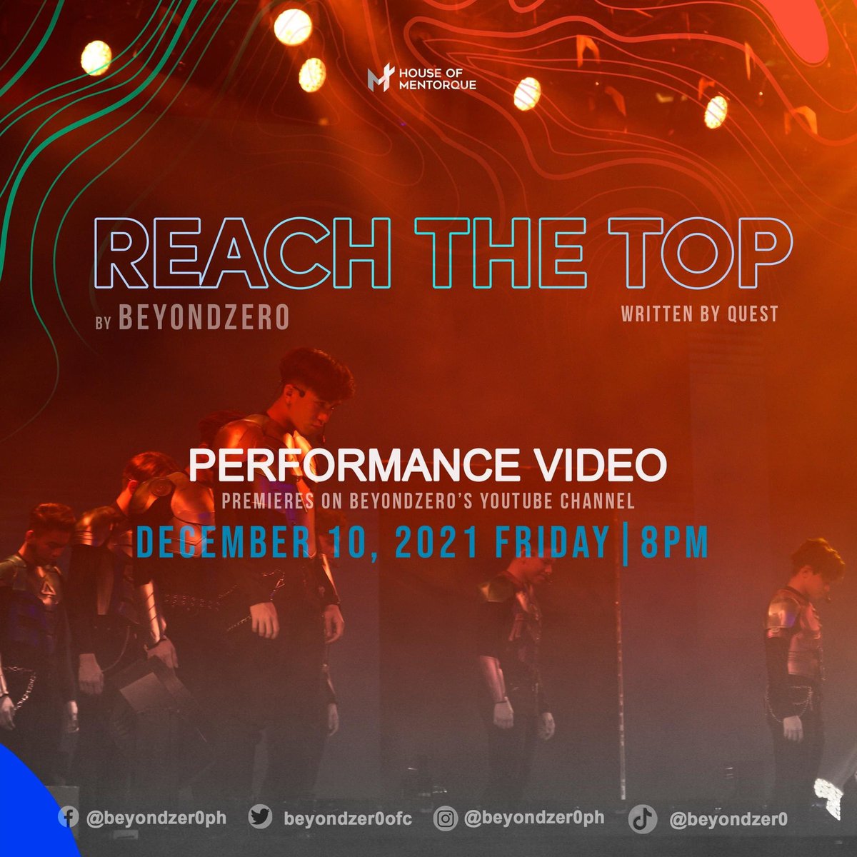 HMentorque's tweet photo. SAVE THE DATE!
Time to subscribe and hit that notification bell! 👉https://t.co/Y47hlV3XFX 
DECEMBER 10, 20218PM
REACH THE TOP (Performance Video)
by BeyondZer0 in collaboration with Quest will premier on our Youtube Channel. Watch out for the Official Track and Music Video! https://t.co/b3dPP6Xja2