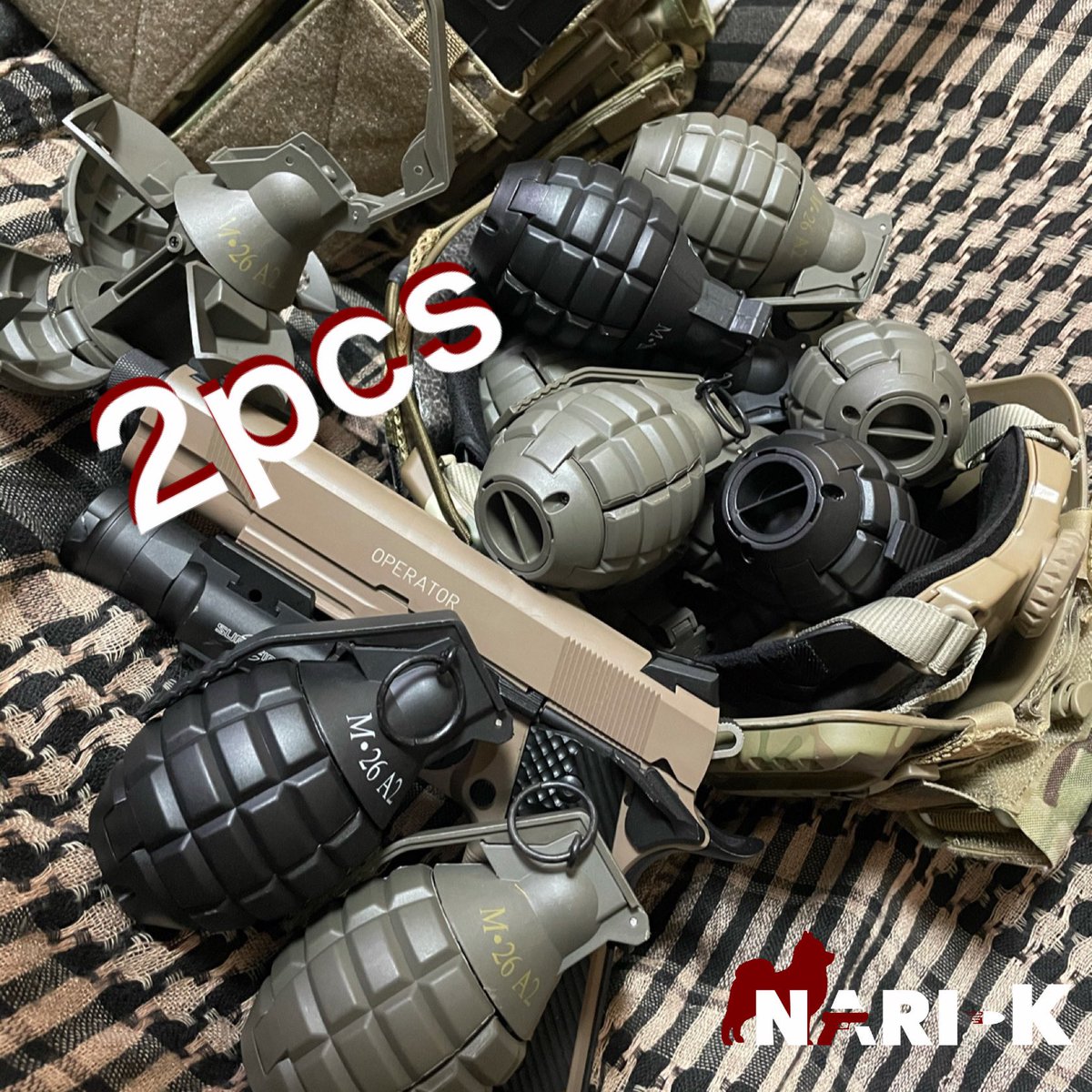 nari7003's tweet photo. 【起爆感度調整済み】M26 A2 インパクトグレネード 2個セット

------------------
送料込み2566円
------------------

恐らく国内ネットショップ・フリマ業界最安値をメルカリにて販売中！

https://t.co/aAUcQ6Hg5L https://t.co/OTcuuuGM1Z