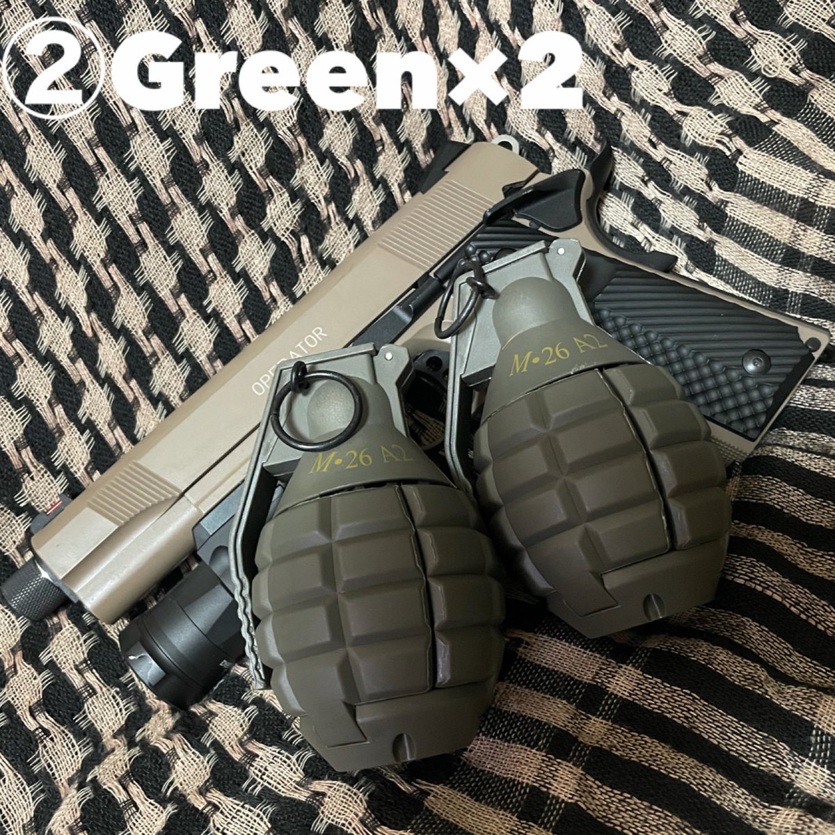nari7003's tweet photo. 【起爆感度調整済み】M26 A2 インパクトグレネード 2個セット

------------------
送料込み2566円
------------------

恐らく国内ネットショップ・フリマ業界最安値をメルカリにて販売中！

https://t.co/aAUcQ6Hg5L https://t.co/OTcuuuGM1Z