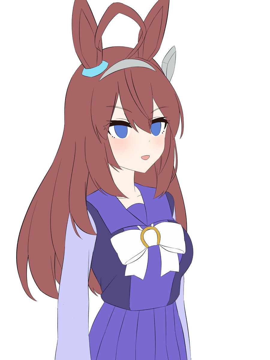 ミホノブルボン「ミホノブルボン描くために落書きやってたんですがしっかり描くことになりそうです⋯⋯」|ファクトリィのイラスト