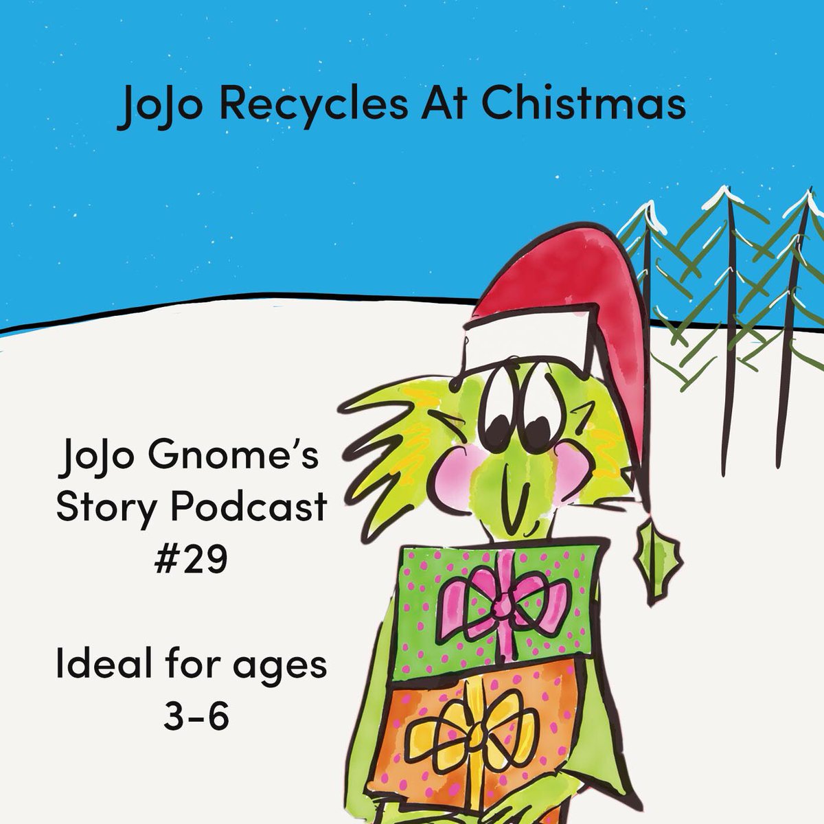 JoJoGnome's tweet photo. JoJo Gnome’s latest story podcast is here in time for Christmas. Fun and free for ages 3-6. Have a recycled Christmas this year! https://t.co/xraAh3DiRK. 
@StobhillEarly @SaintRochsPS @saintandrewsps 

Share with others who love stories https://t.co/aqhh907mK8