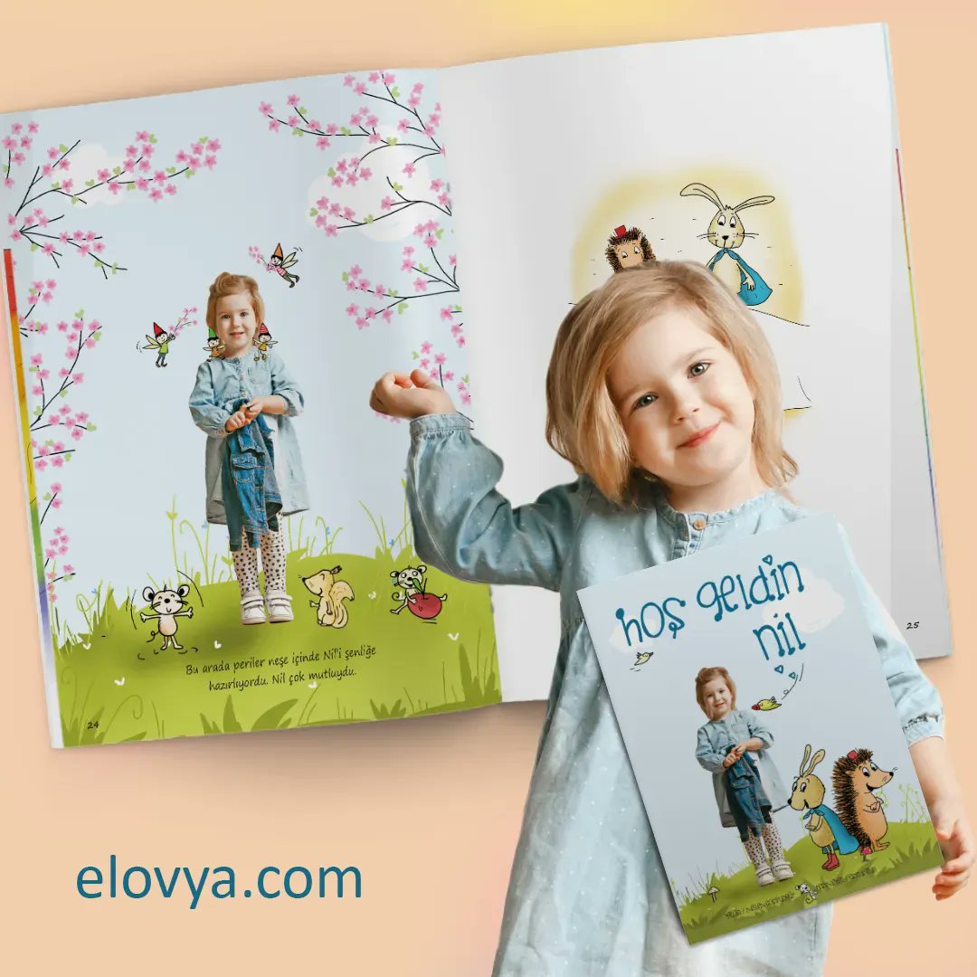 Kitabın kahramanı sensin😊 
Kişiye özel kitaplarımızla kahraman sen ol😊 

elovya.com