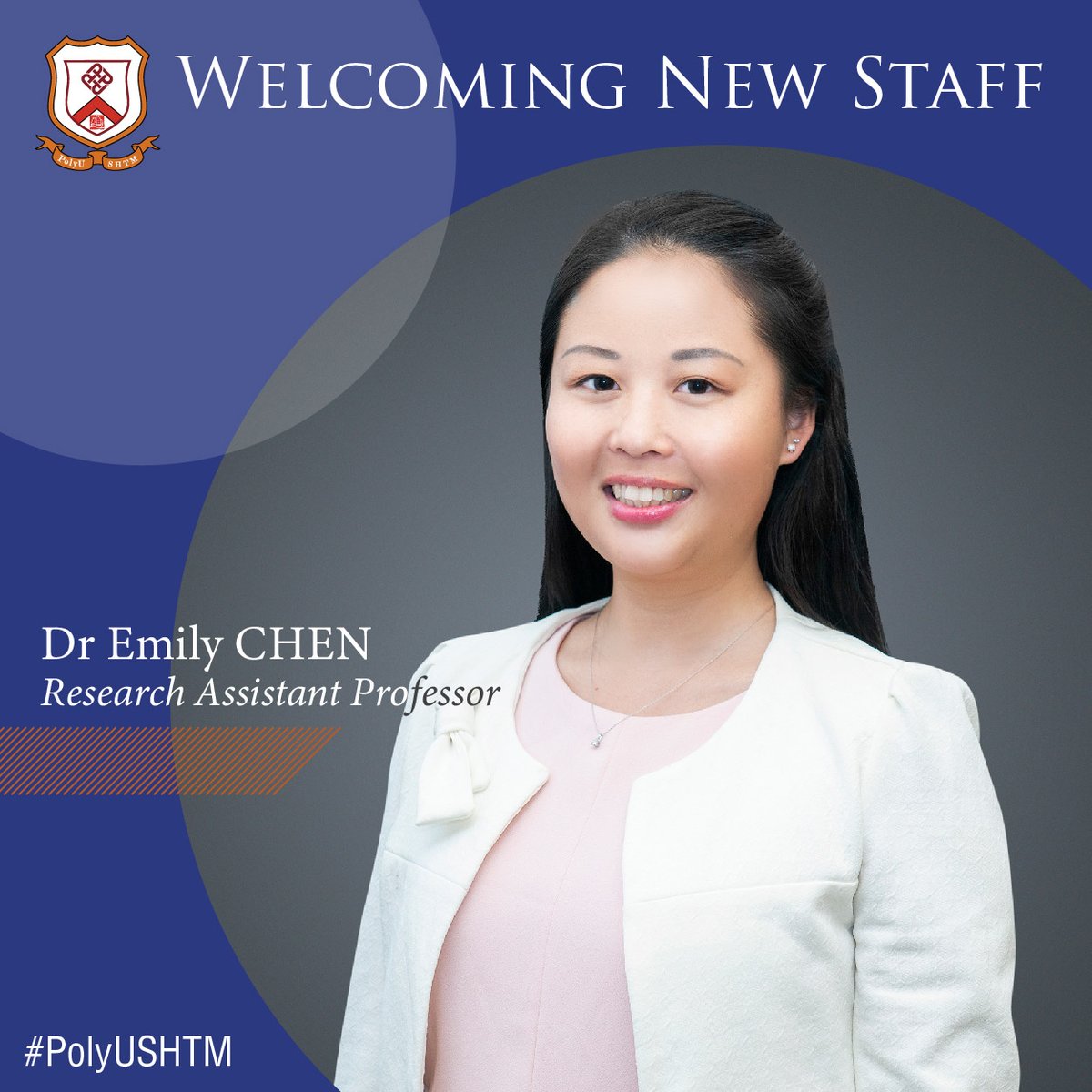 PolyUSHTM's tweet photo. New #SHTMer in the family!Joining us as Research Assistant Professor, Dr Emily Chen received her PhD from Griffith University with research interests in harnessing social media data for analyses such as travel patterns, sentiment analysis, network analysis &amp; tourist satisfaction. https://t.co/pZhJkNy0pl