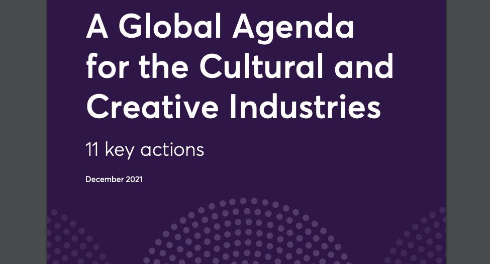 Today <a href="/CreativePEC/">Creative Industries Policy & Evidence Centre</a> and <a href="/BritishCouncil/">British Council</a> launch at <a href="/WCCEUAE/">World Conference on Creative Economy UAE</a>:

A Global Agenda for the #Cultural and #Creative Industries  

11 key actions for governments worldwide to support #CreativeIndustries in line with the UN’s Sustainable Development Goals
bit.ly/3okLbdH 
#WCCE2021