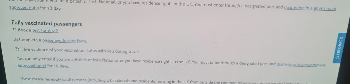 simmonds_gareth's tweet photo. @TUIUK what's all that about  why do I have to quarantine in a government hotel if I'm vaccinated, thought I had to do a pcr at home before day 2 https://t.co/URHpGdDJlq
