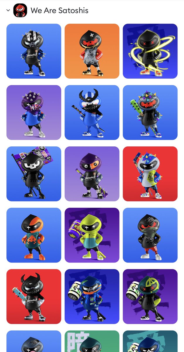 Too long to scroll. Dang <a href="/WeAreSatoshis/">We Are Satoshis</a> you guys really did a amazing job. Next stop - wait for the merchandise to drop! #NFT #NFTCommunity