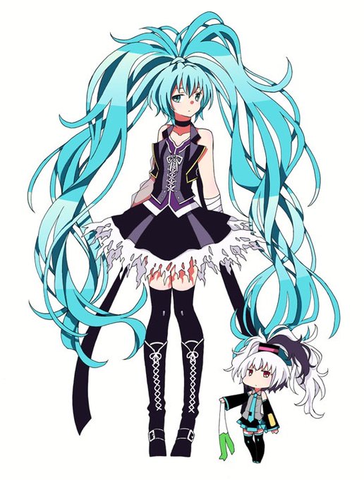 ツインテールが可愛い❤ボカロの先駆乙女初音ミクヅクシ アルベド 
