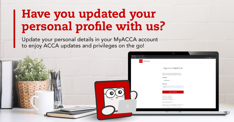 ACCAMalaysia's tweet photo. Have you updated your profile details in MyACCA account?
An updated and accurate profile will ensure you are receiving the latest news and privileges digitally!
Update your profiles now: https://t.co/GhOZlmm91i
#ACCAMY #ACCAMalaysia #MyGoZero #GoGreen #ZeroWaste #ACCAZRO https://t.co/vuXAN1wSKe