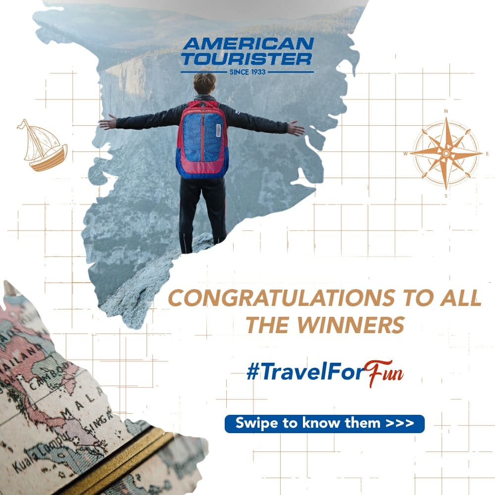 AMtouristerIN's tweet photo. To more travel memories and adventures.

Congratulations to the winners of our #TravelForFun contest!

Stay tuned to this space because we always have something exciting coming your way.

#Contest #Winners #ContestWinners #AmericanTourister #Travel #TravelIsLife #TravelIsLove https://t.co/yWKfvEWRio