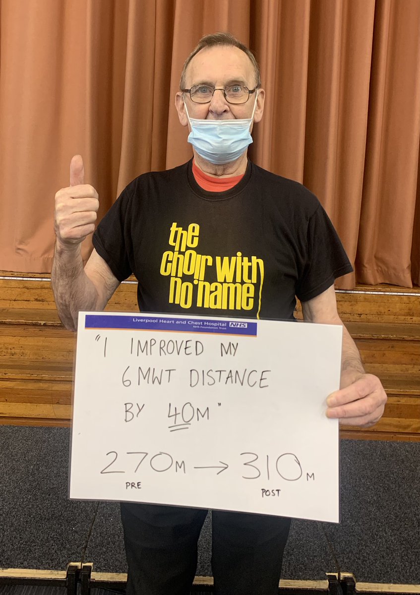 Breathe_LHCH's tweet photo. 👍🏼 if you completed the Breathe Programme. 

Another happy patient with great results (he’s smiling behind the mask!) 😁

*consent gained to share pic 

#Pulmonaryrehab #COPD https://t.co/4QL9OpomDO