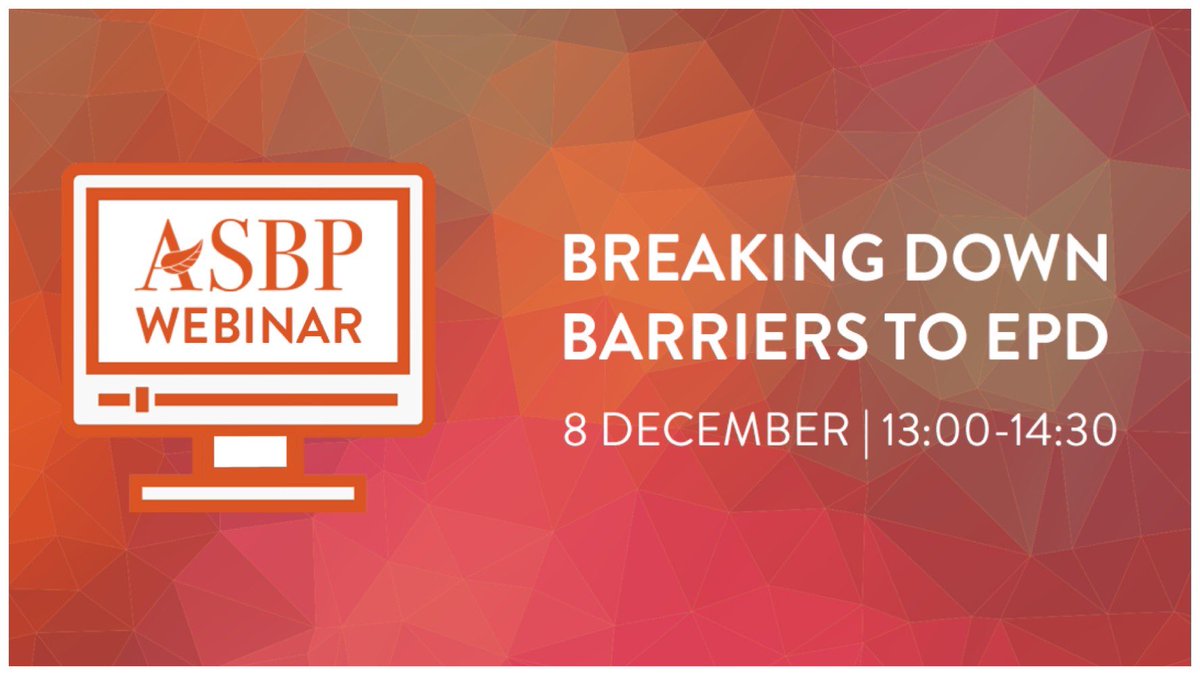 asbp_uk's tweet photo. Top 10 things to look out for when reading an #EPD - plus lessons learned from product manufacturers.

Join us tomorrow for “Breaking down barriers to Environmental Product Declarations” - online on 8 Dec at 13.00. 
https://t.co/CtevEGxzo9 https://t.co/IJuzEzxeiz