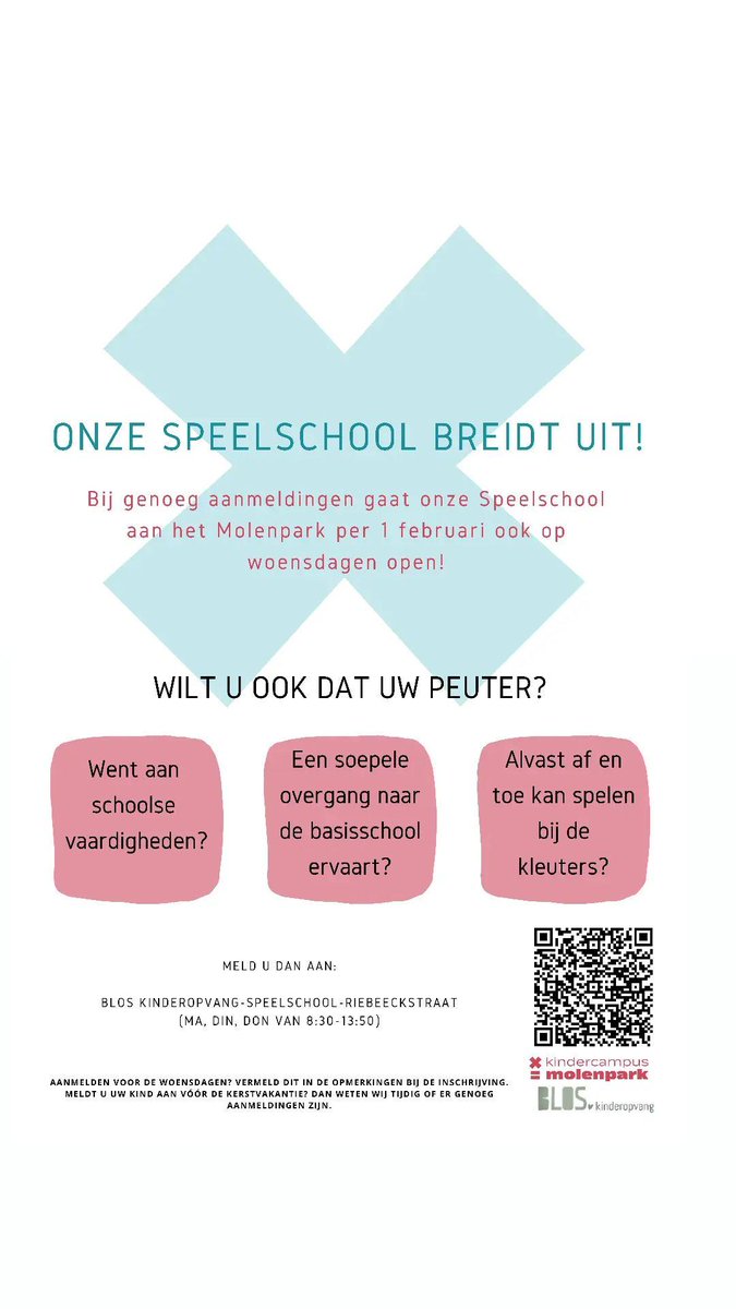 kcmutrecht's tweet photo. De speelschool is er voor alle kinderen van 2,5 tot 4 jr! Spelenderwijs leren ze schoolse vaardigheden. Ook mogen ze bij ons af en toe al bij de kleuters spelen. Is Kindercampus Molenpark iets voor uw zoon/dochter? Check: via FlexWEB - Blos Kinderopvang (https://t.co/eTY8ogIzN6) https://t.co/UzDjmjVyWO