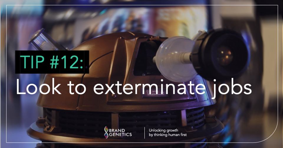 Assitance in getting jobs done can be valuable. Helping people not have to do the job in the first place can be even more valuable.
How can #innovation help us make the most of our lives by eliminating time-hungry tedious jobs? lnkd.in/dMRHEpd4