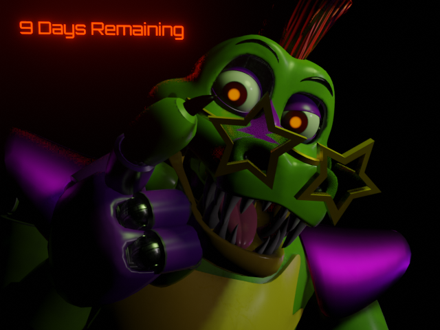 MarionettePuppetMaster (Michael) on X: 9 Days Remaining until Security  Breach happens! Looks like Monty is doing the Dwayne Rock Johnson eyebrow  raise meme over there #FNAF #fnafsecuritybreach #MontgomeryGator #Monty  #Blender3D