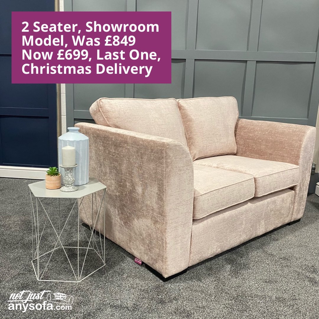 notjustanysofa's tweet photo. The Snowdon 2 Seater in a Soft Touch Luxurious Fabric, Blush in Colour
Was £849
Now £699
Last One, Christmas Delivery
Dimensions: Width 154cm, Depth 90cm
10 Year Guarantee on Frame &amp; Springs 
High Density Seat Interiors 
Designer Fabric 
British Made 🇬🇧 https://t.co/apY6iez7VL