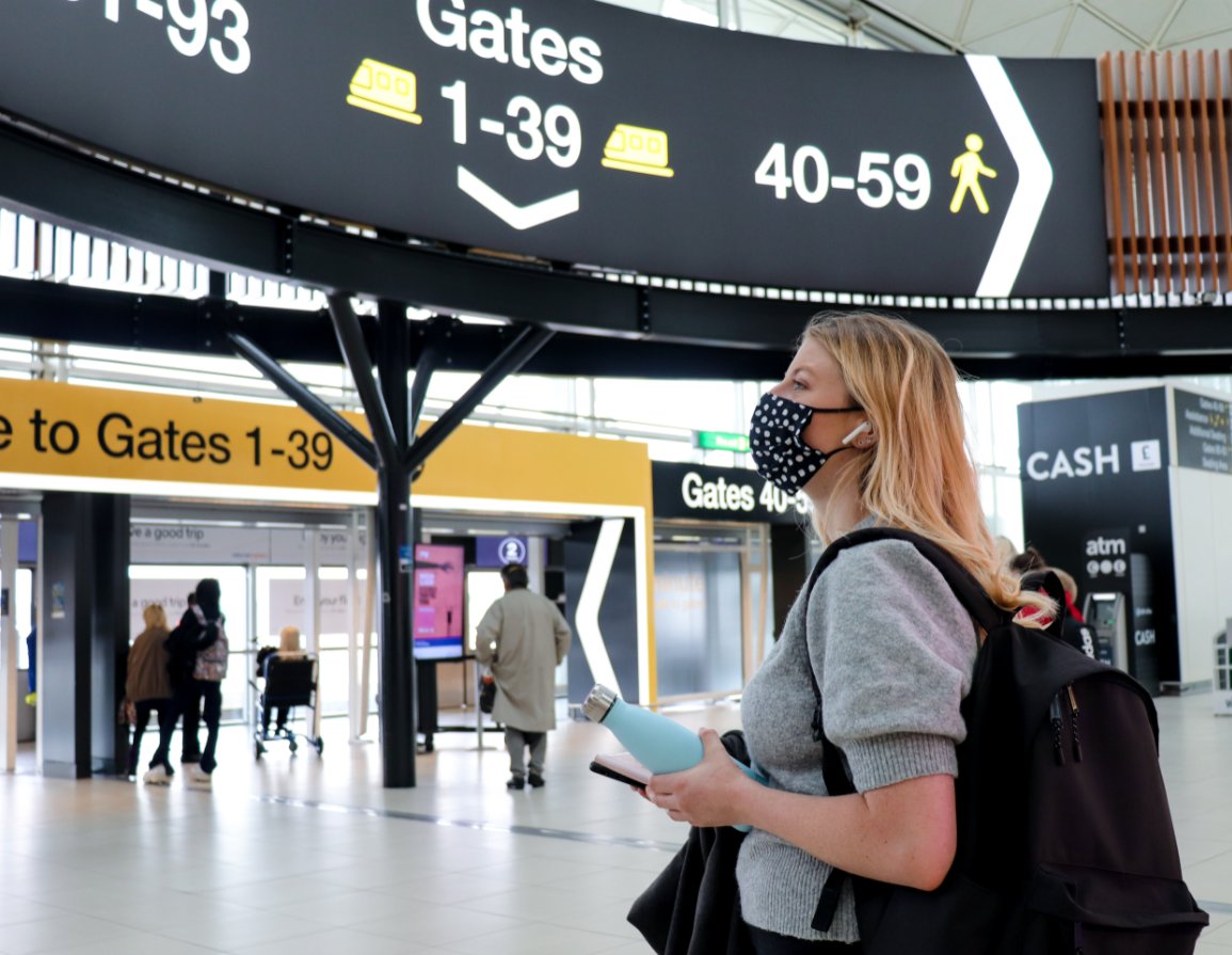 STN_Airport's tweet photo. Travelling to the UK &amp; fully vaccinated? You must:

✅ Take a pre-departure test 48hrs before you return
✅ Book and pay for a day 2 PCR test &amp; isolate until a negative result is confirmed
✅ Complete a passenger locator form

If you're not vaccinated >>> https://t.co/3R8JyRCY6P https://t.co/RdjDrEfFk4