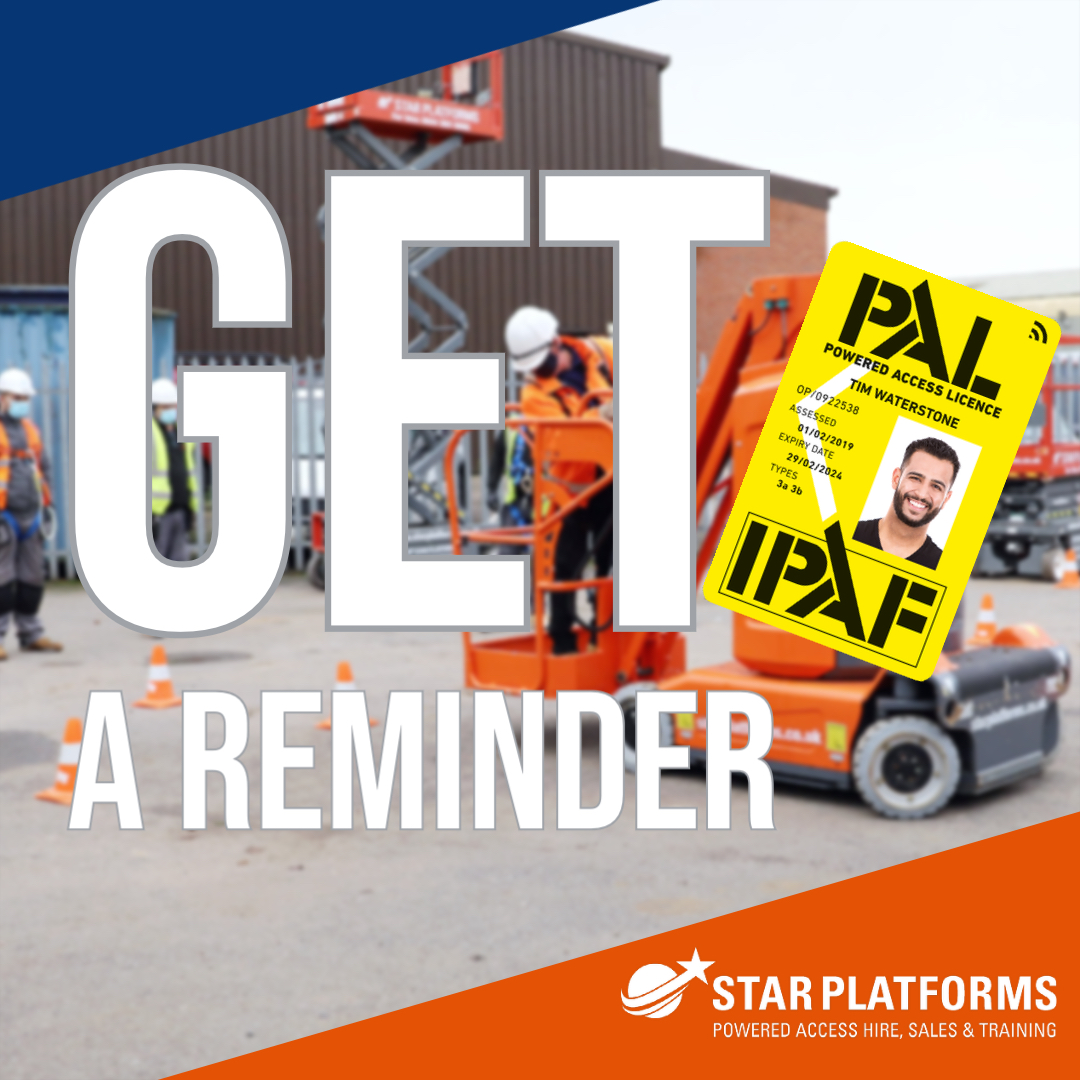 StarPlatforms's tweet photo. Our #IPAF reminder service will give you a friendly nudge when your licence needs renewing.
https://t.co/BCFmdIfzwr
#IPAF #Workingatheight #Workingsafelyatheight #IPAF #MEWPs https://t.co/2hM4GKTX3v