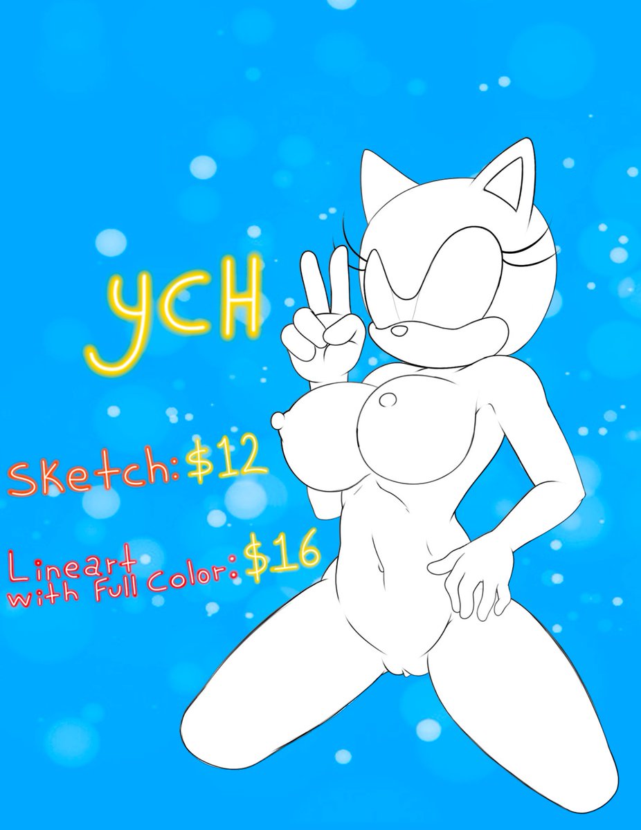 Hi everyone  👋😁

I wanted to do this for a long time but didn't know how to do it 😅

Maybe you don't have an Oc but it could also be possible to see a Sonic character with this pose 👌☺️

I have 2 slots available for this "YCH" 

If you are interested please send me DM   :3💖