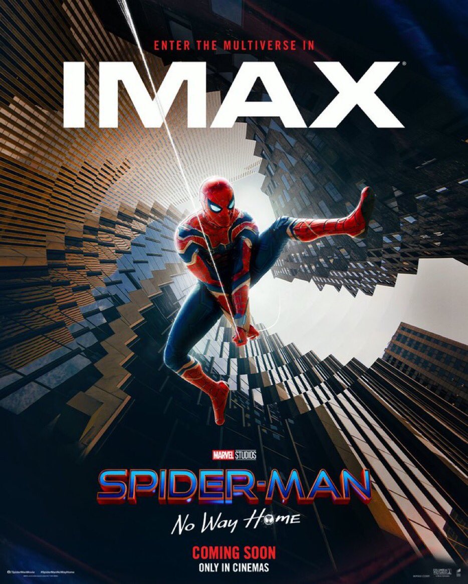 CineBinger's tweet image. Another new poster for ‘Spider-Man: No Way Home’

Director: Jon Watts

With: Tom Holland, Zendaya, Benedict Cumberbatch, Jon Favreau, Jacob Batalon, Marisa Tomei, J. B. Smoove, Benedict Wong, Alfred Molina, and Jamie Foxx.