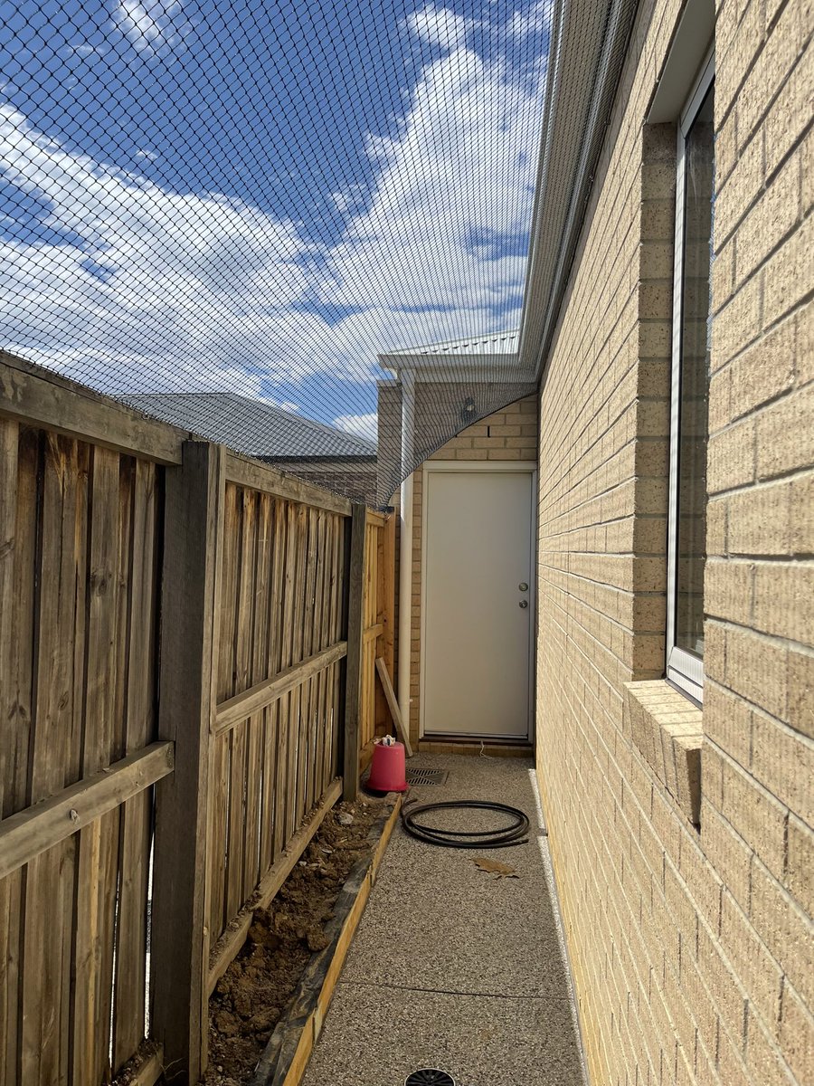 Thrilled cat netting up now I know our fur babies are safe