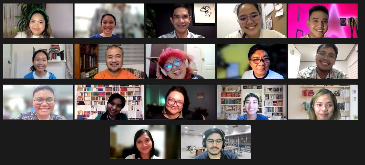 CCPArtsEduc's tweet photo. RECAP: The Virgin Labfest 16 Writing Fellowship
Program (VLF WFP) wraps up its first week of synchronous sessions!
Catch the first staging of the fellows' works on our Showcase this coming weekend on December 4 & 5!
#VirginLabfest #VLF #VLF16 #VLFYakap https://t.co/ObHbJ6l87A
