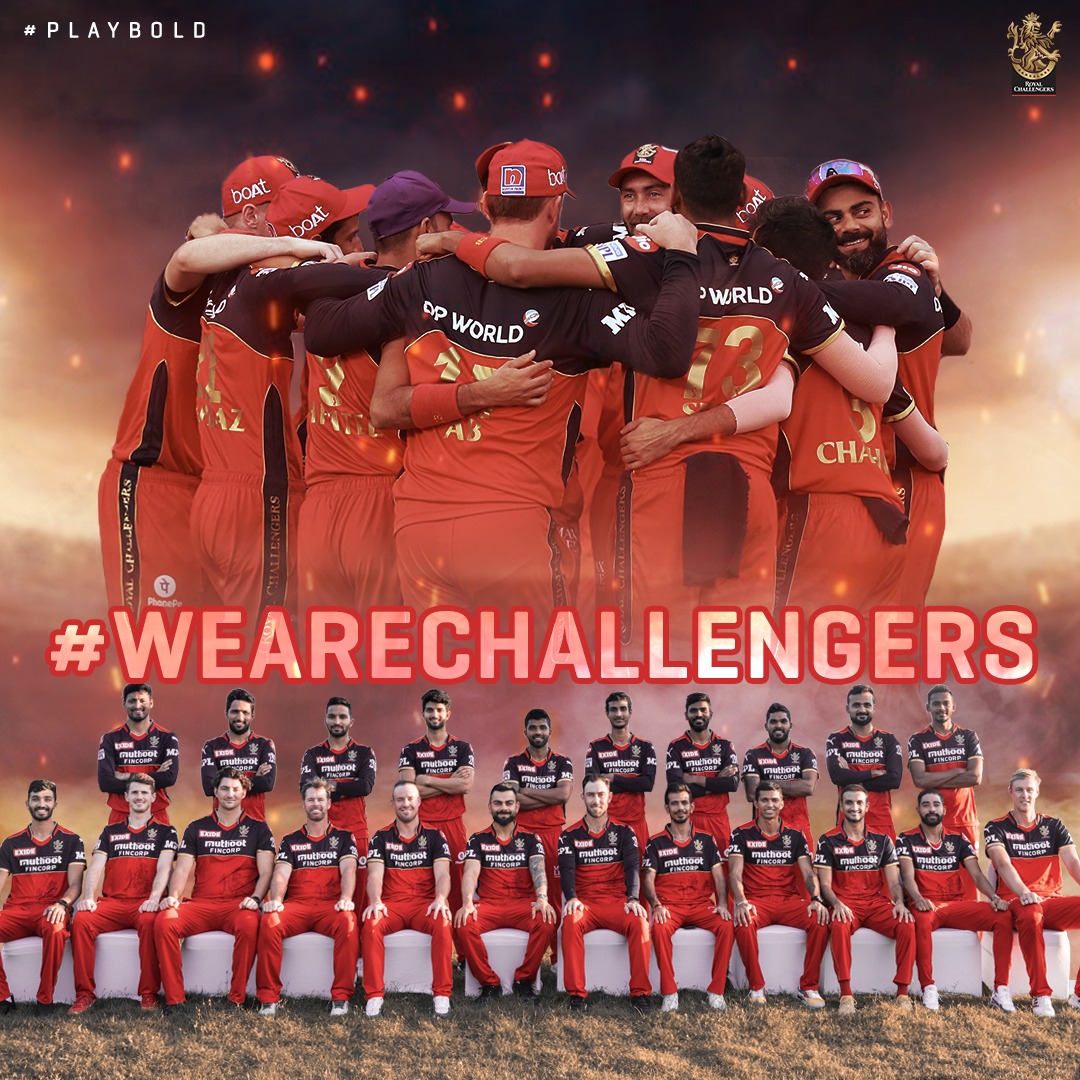 RCBTweets's tweet photo. All of us are probably not going to be together at RCB again next season, such is the challenge the auction throws at us, but we will always be a family and cherish the fond memories. ❤️

Once an RCBian, always an RCBian. 🙌🏻 

#PlayBold #WeAreChallengers #AlwaysAFamily https://t.co/Y8qVMmtizL