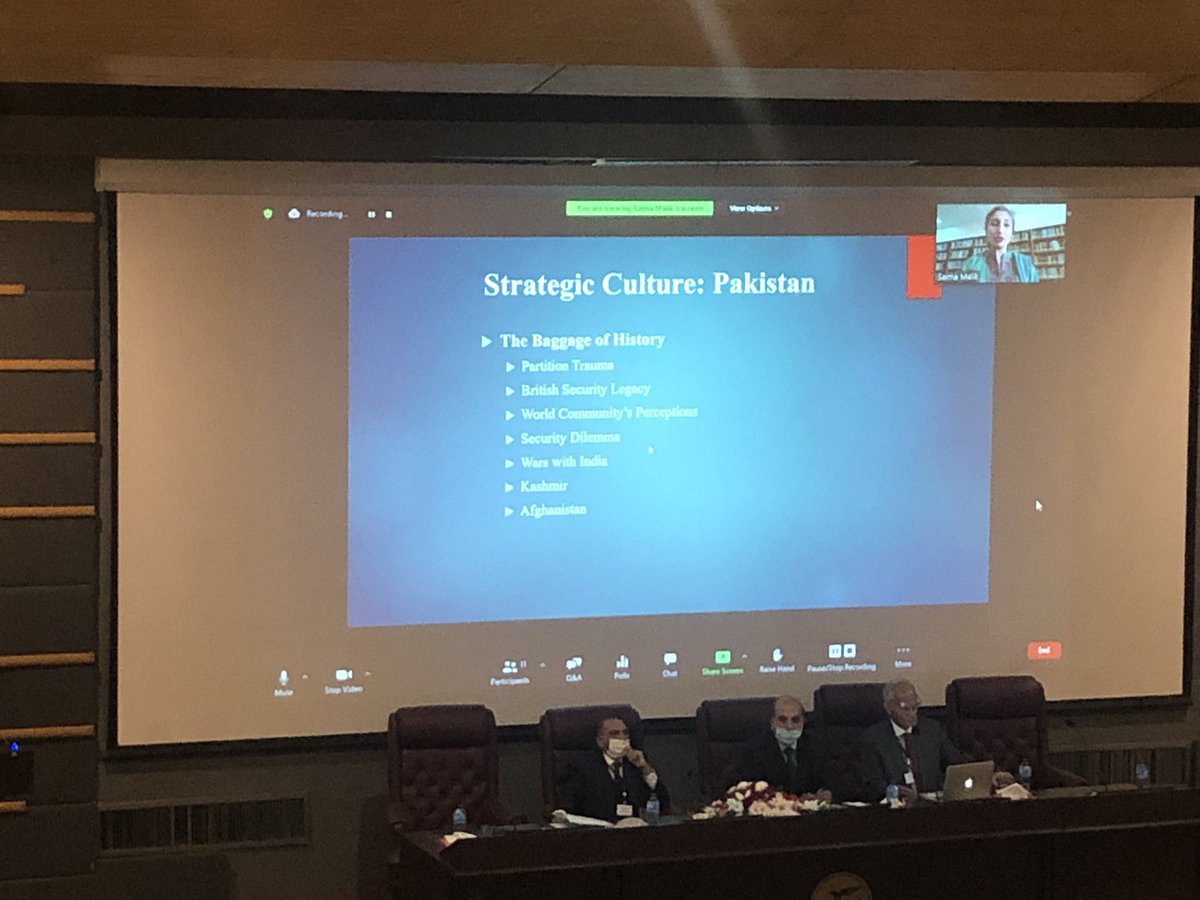 SaraNazir13's tweet image. Dr Salma is with us in our first panel 
#IntlConference21 #DASSS #FASSS #AU #NationalSecurity #StrategicCulture #Islamabad #Pakistan