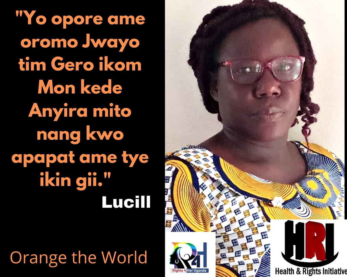 Rights4Her1's tweet photo. Day 6 of #16DaysofActivism2021; 

"The road to a meaningful  eradication of GBV must look at intersectionality of lives of women and girls in all their diversity." Lucill- Executive Director- Health and Rights Initiative

#TheTimeis Now
#EndGBV4All
#OrangeTheWorld https://t.co/i1l7XMFbgU