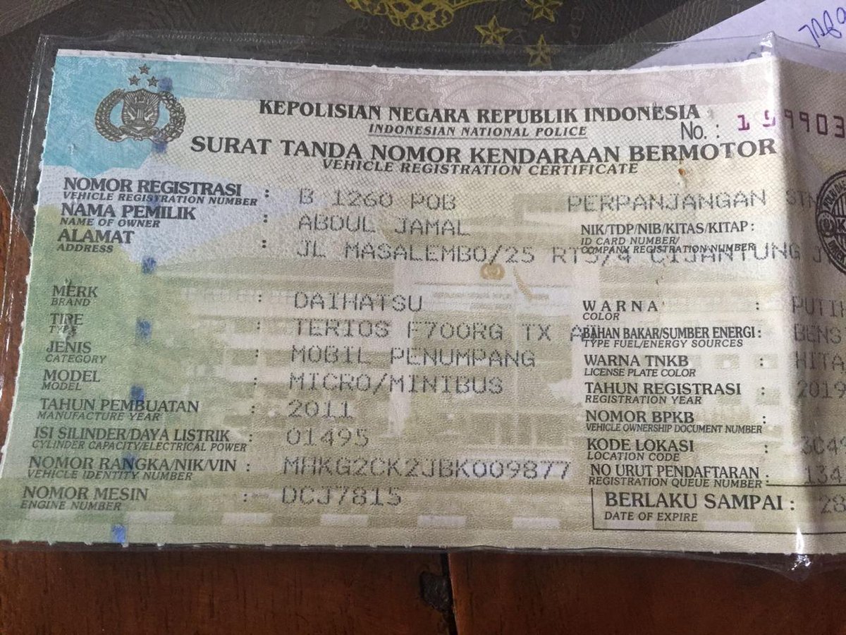 yang liat boleh tolong bantu rt / like makasiii.
kalau ada yang melihat terios warna putih plat B 1260 POB tolong diberhentikan paksa, karena mobil tersebut dicuri di sekitar jatiasih bekasi , bila melihat bisa hubungi ke no 081282751282 terimakasih banyak 🙏