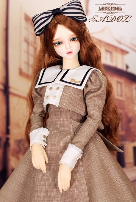 DOLKNAGOYA's tweet photo. 本日最終日◎閉店セール全品30％Off開催中◎
【SADOL】60㎝Girlサイズのセット服販売中です。
セット内容は、リボンカチューシャ/ワンピース/ジャケット/ショーツ/ソックスです。
お色はBrownです。
価格◎￥19,750→(30%Off)￥13,820 https://t.co/0m498ptaln