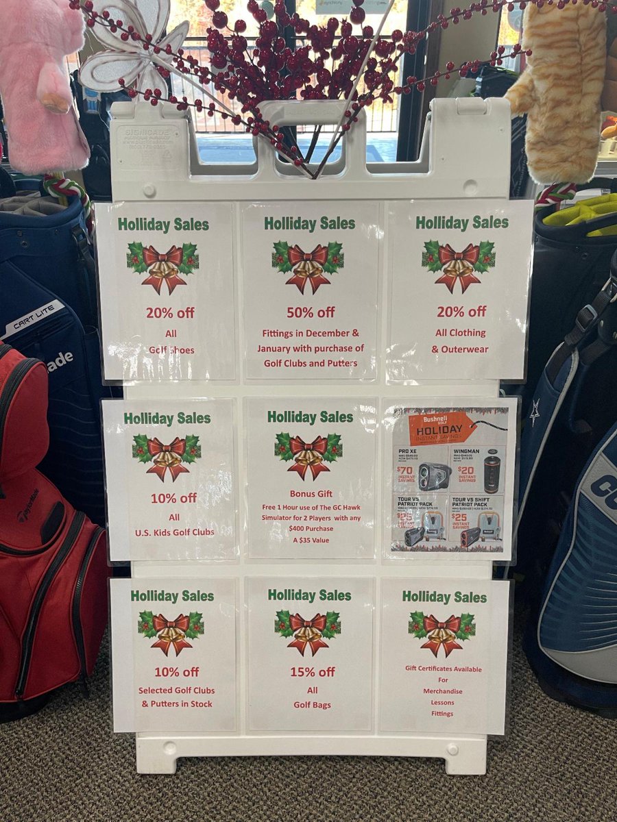 Arkansas Golf Center's Biggest Sale of the year starts TODAY! 15% OFF Select 2021 Golf Clubs, 50% OFF our AWARD WINNING CLUB FITTINGS, 20% OFF ALL GOLF SHOES, up to $70.00 OFF Laser Range Finders, 20% ALL APPAREL, Example: 15% Off 2021 Cobra Woods and Irons! *in stock only