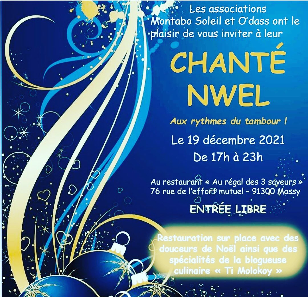 bleudjy's tweet photo. Chanté Noël le 19/12/21 au Régal des 3 Saveurs à Massy https://t.co/wSIReXIbm8
