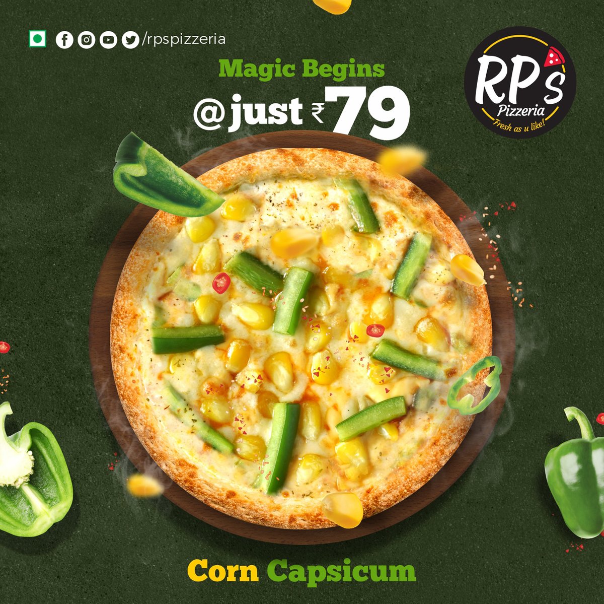RPsPizzeria's tweet photo. Tasty bhi...
Affordable bhi...
RP's Magic Pizzas at Rs. 79.
Yeh Mast Hai!

#tuesdaymotivations #tuesdayvibe https://t.co/ustBVN8Dgp