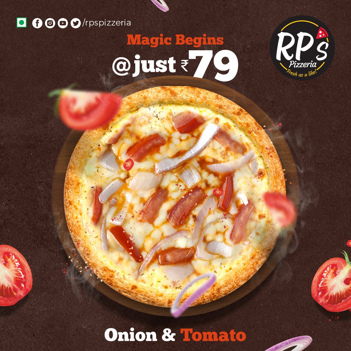RPsPizzeria's tweet photo. Tasty bhi...
Affordable bhi...
RP's Magic Pizzas at Rs. 79.
Yeh Mast Hai!

#tuesdaymotivations #tuesdayvibe https://t.co/ustBVN8Dgp