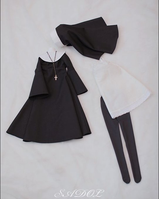 DOLKNAGOYA's tweet photo. 本日最終日◎閉店セール全品30％Off開催中◎
【SADOL】60cmGirl サイズ
 S Size (SD9,13/luts DF/DD-S,M,L)のセット服販売中です。
セット内容は、ウィンプル/ロザリオ/ワンピース/インナー/タイツです。
価格◎￥16,900→(30%Off)￥11,830 https://t.co/UnHqkdeeX8