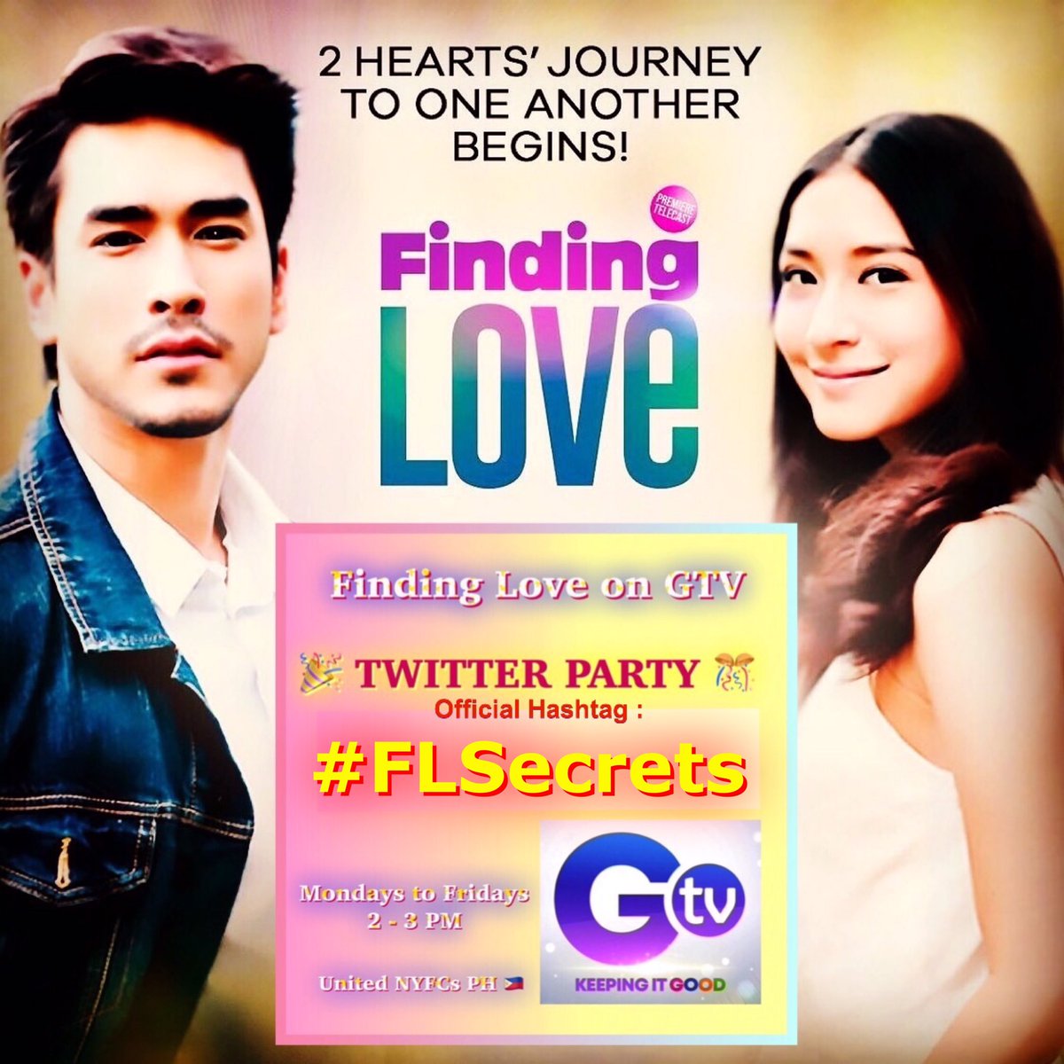 NyphNet's tweet photo. Happy Tuesday Holiday Everyone !!! Tara lets po … See You All Again in Finding Love “Tarm Rak Kuen Jai” with @kugimiyas @mewnittha on GTV Philippines 

EPISODE 17 Today at 2pm 

Our Official HT : #FLSecrets https://t.co/aWfaDioqPk