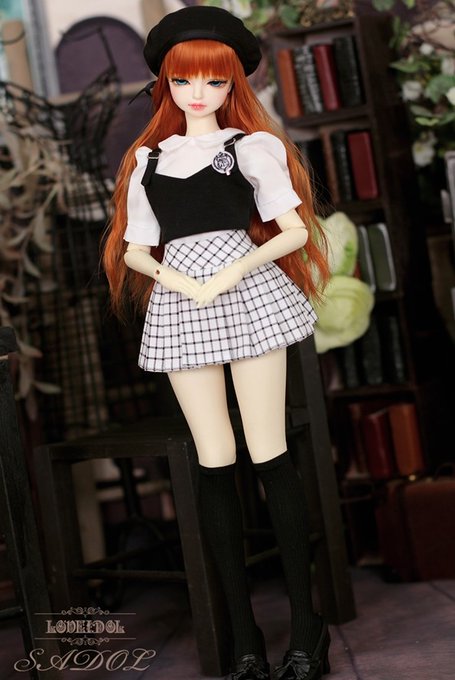 DOLKNAGOYA's tweet photo. 本日最終日◎閉店セール全品30％Off開催中◎
【SADOL】40cmGirl/MDDサイズのセット服販売中です。
セット内容は、帽子/ブラウス/ビスチェ/ワッペン/スカート/ソックスです。
価格◎￥14,800→(30%Off)￥10,360 https://t.co/SMdQuTsC3m