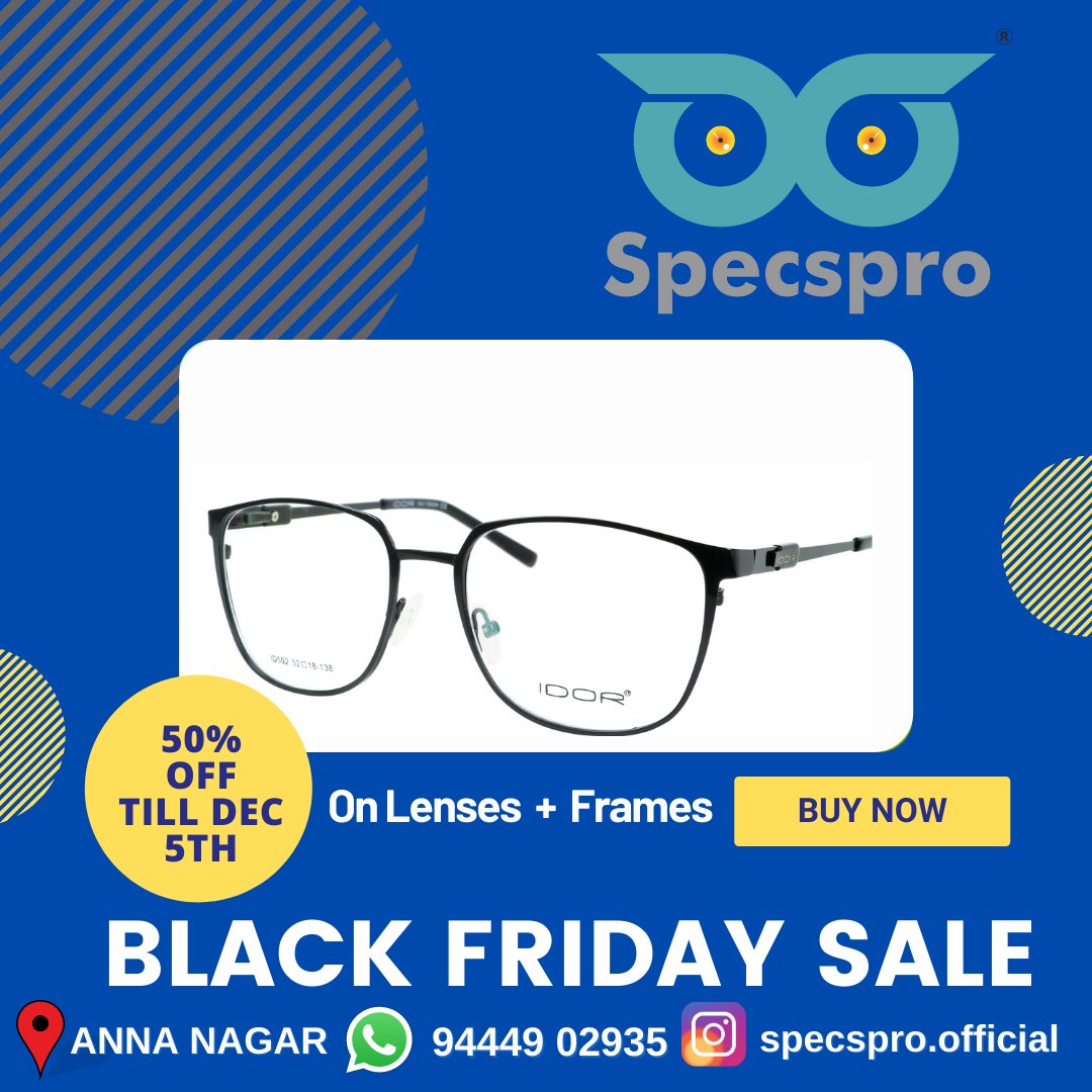 specspro_off's tweet photo. "I can't think, without my glasses."
#Specspro #SpecsproEyewear #Specsproannanagar #LiveinSpecspro #onlineshopping #offeronglasses #deals #discounts #eyeglasses #sunglasses #blackfriday #blackfridaysale #sale #promo #fashion #blackfridaydeals2021 https://t.co/DG9kUtQ5jG