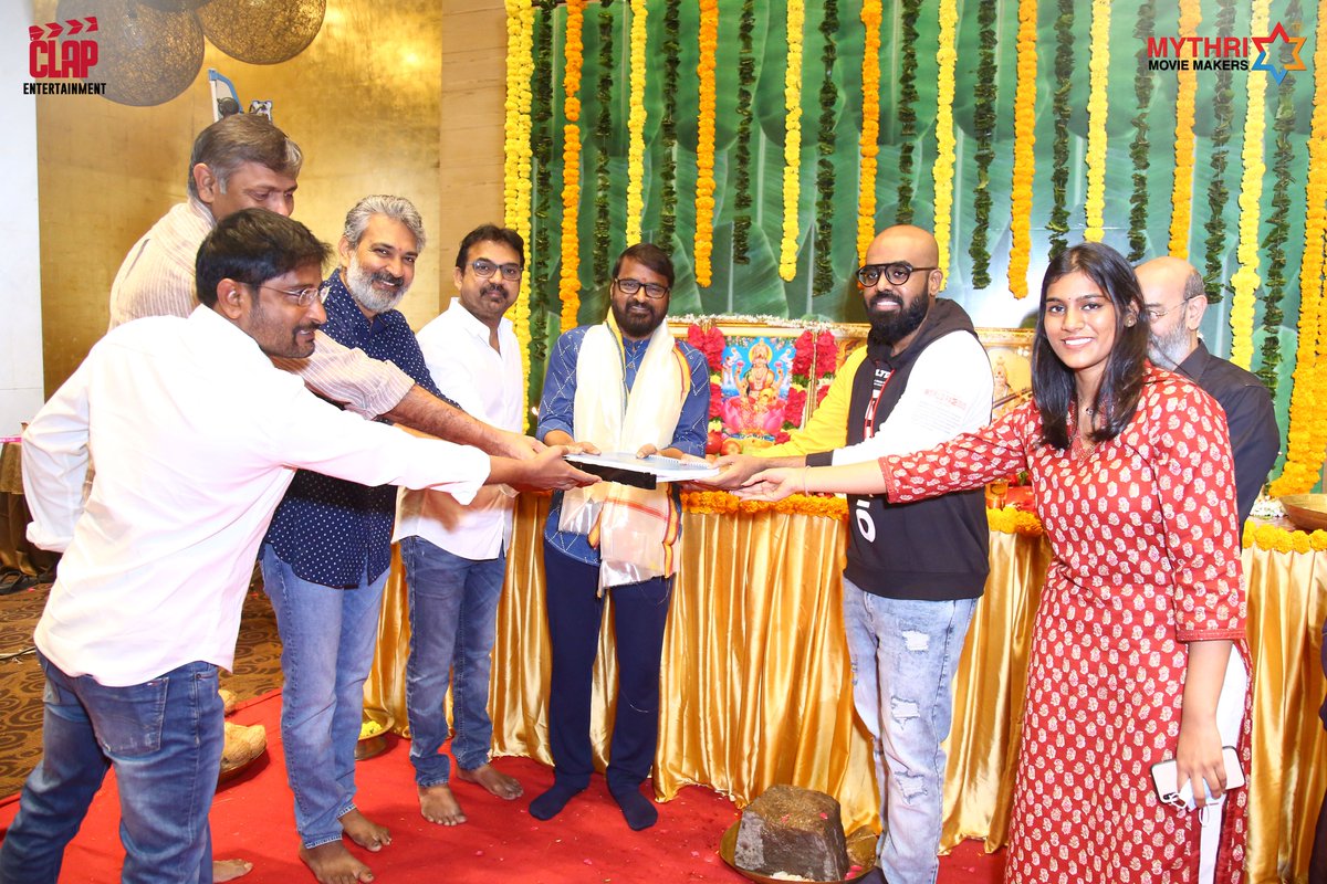 Happy to be collaborating with our blockbuster #MathuVadalara director <a href="/RiteshRana/">Ritesh Rana</a> for a surreal action-comedy starring <a href="/Itslavanya/">Lavanya konidela tripathi</a> in association with <a href="/MythriOfficial/">Mythri Movie Makers</a>.

Pooja formalities Done!

#NareshAgastya #Satya <a href="/vennelakishore/">vennela kishore</a> <a href="/kaalabhairava7/">Kaala Bhairava</a> @sureshsarangam