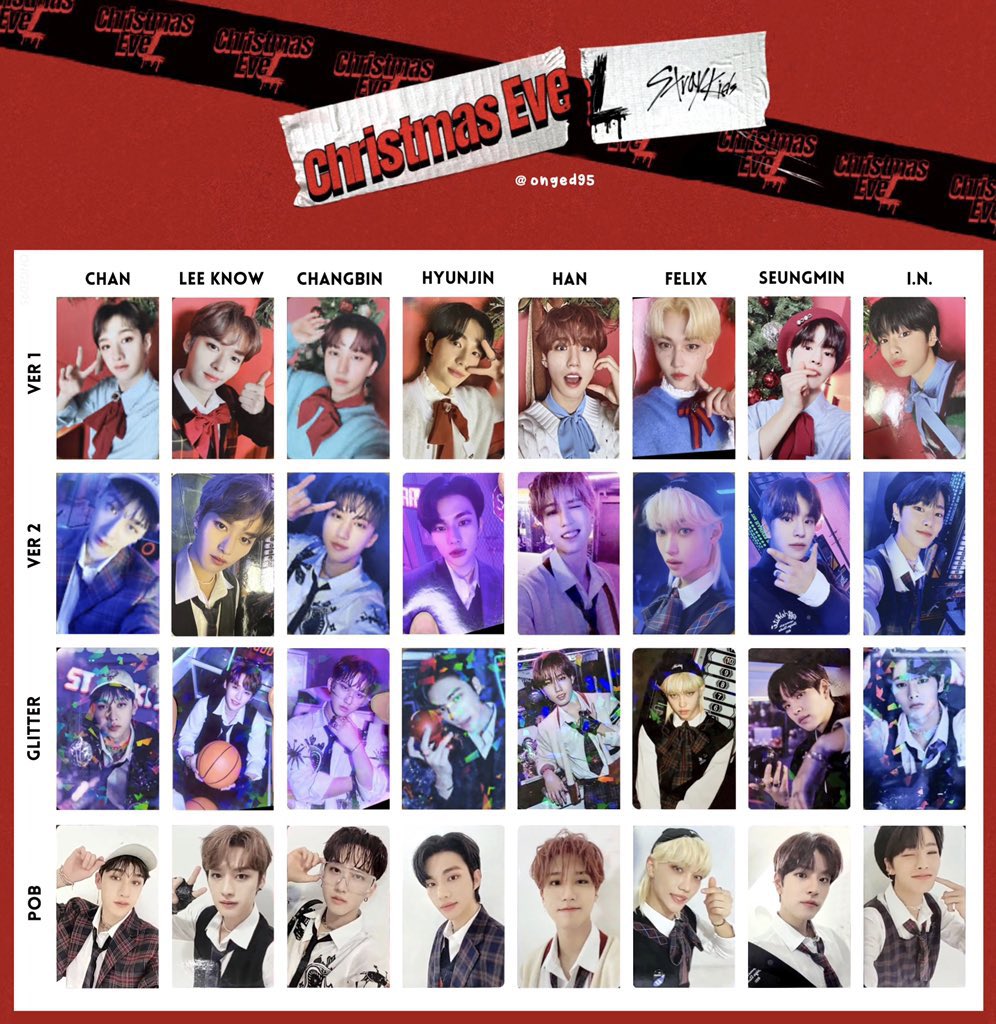 💌 Stray Kids Christmas Evel photocards — only album pulls 💌 Stray Kids Christmas Evel photocards — only album pulls