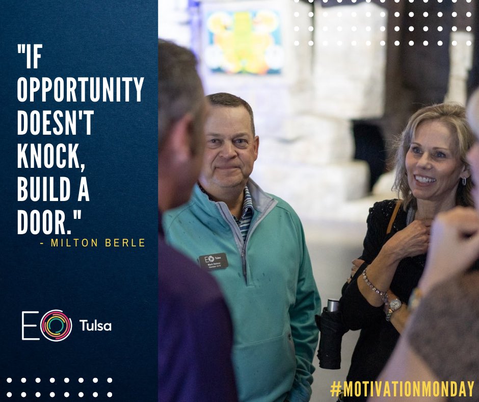 EOTulsa's tweet photo. At #EOTulsa, we support our fellow entreprenurs to grow beyond their personal limits. Join us for the opportunity to make breakthroughs, redefine and realize your goals. 
#networking #MotivationMonday #businessgrowth #businesswoman #entrepreneurmindset #entrepreneur #opportunity https://t.co/SMxmVVzD9f