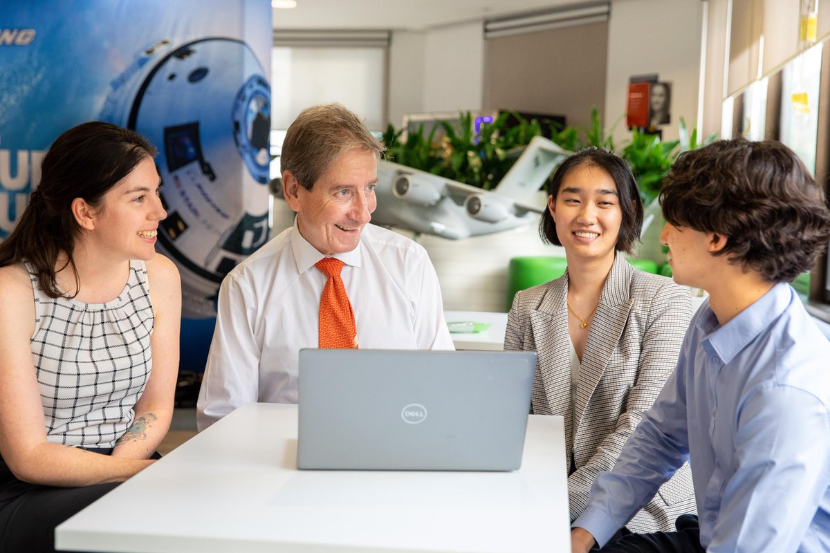 BoeingAustralia's tweet photo. We're nurturing 128 next-gen aerospace innovators, including 63 new and 65 returning students, for our #BoeingIntern summer program. Shenee, Sarah and Nathaniel are excited to learn from and share their ideas with our teammates. https://t.co/5mYGh1i23x