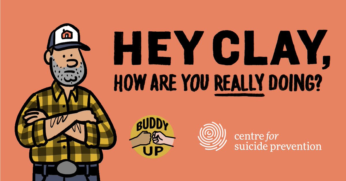 #MondayMentalHealth: Men have a suicide rate 3x higher than women. If you're worried about a buddy in your life, here's how you can help: buddyup.ca

From <a href="/cspyyc/">Centre for Suicide Prevention</a>.

#suicide #mentalhealth #mensmentalhealth #menshealth