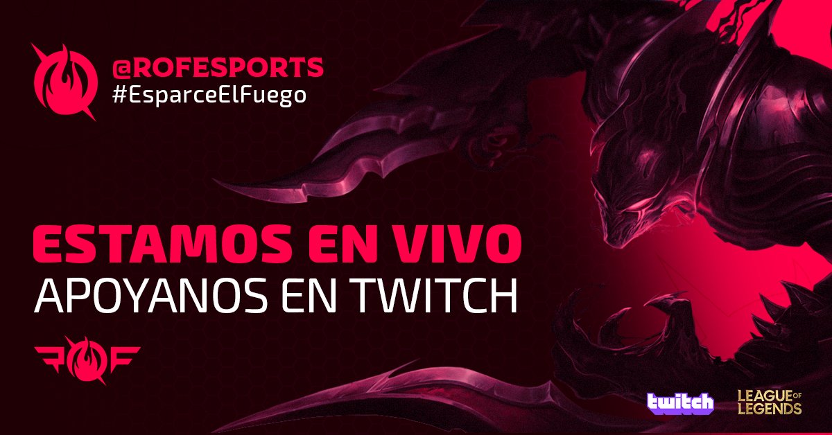 OfficialRof's tweet photo. πππ©'π¨ ππ€ πππ!
β€· Hoy los chicos estΓ‘n compitiendo en la jornada Clasificatoria de la @LigaDelNexo ! Los pueden ver jugar en el twitch de la LDN ya mismo y apoyarlos.
https://t.co/B8h7iM0Gnm
#GOROF #EsparceElFuego #lolEsport https://t.co/Qf2Uk2quPD