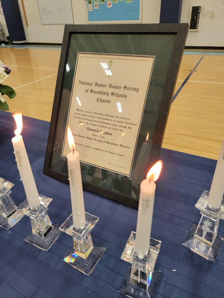 Congratulations to the Saunders National Junior Honor Society newest members!  We're so proud! <a href="/PWCSNews/">PWCS</a>
