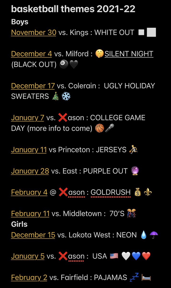 WERE BACK!! First game on Tuesday!Everyone be there and get ready to be loud!!