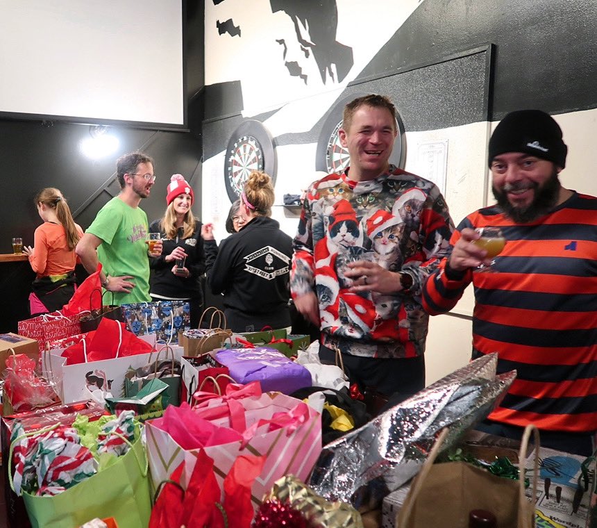 Join us this Saturday for our first Saturday run + gift exchange. 🎁 to participate simple, bring a wrapped beer/running/alcohol related gift value less than $20 and enjoy the whole elephant style exchange. We will also run an easy 5k too. 🍻 {link in profile}
